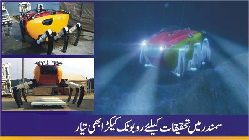 کوریا نے سمندروں میں تحقیق کے لئے روبوٹک کیکڑا تیار کرلیا